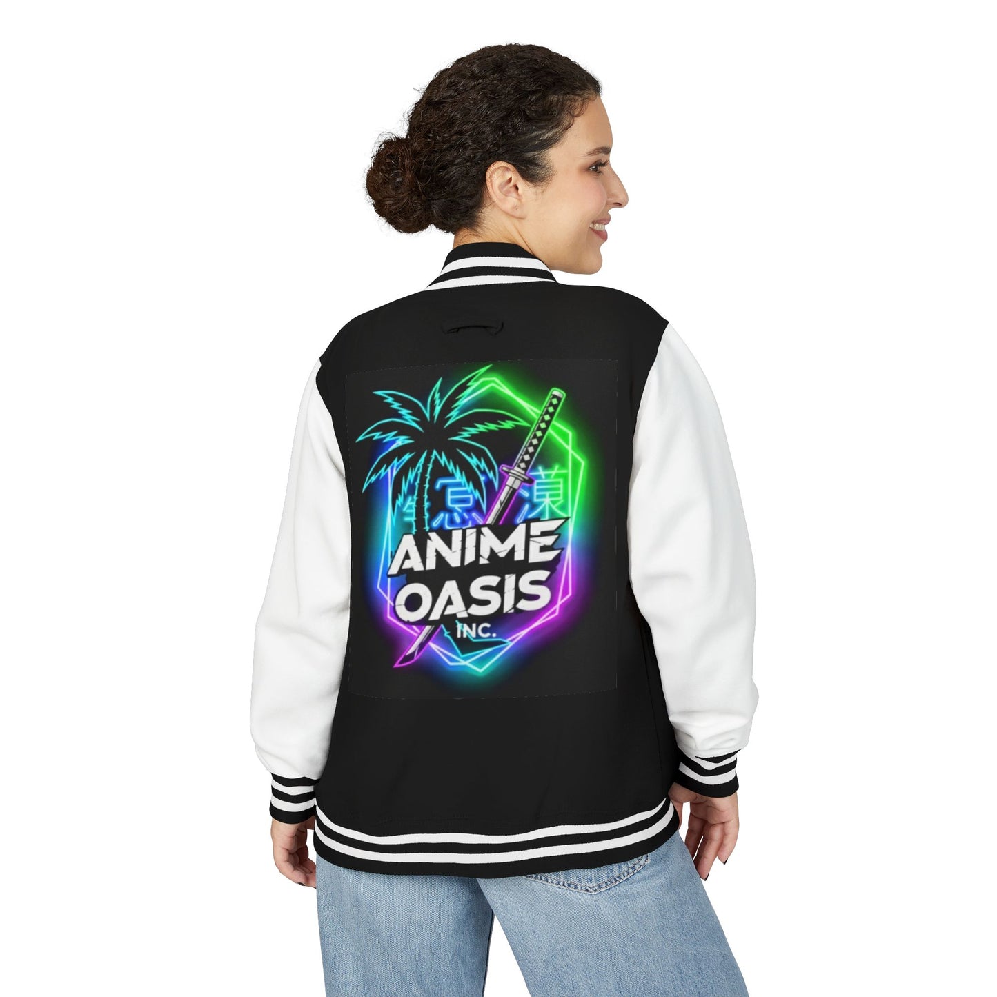 Unisex Oasis "Neon Blade" Varsity Jacket